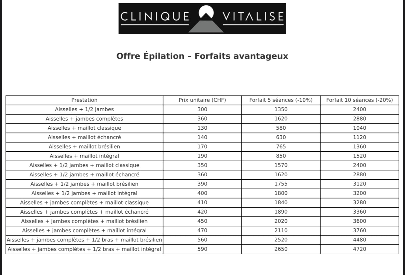 Epilation laser (Le Diod Médical)