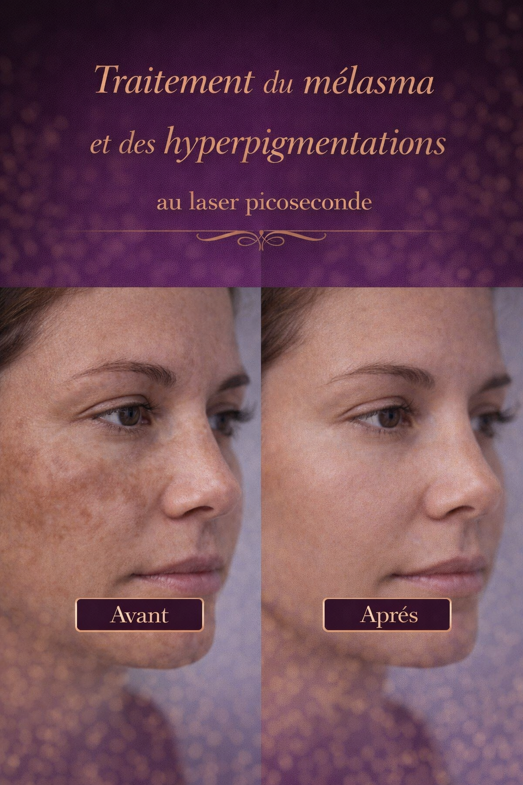 Traitement du mélasma et des hyperpigmentations au laser picoseconde