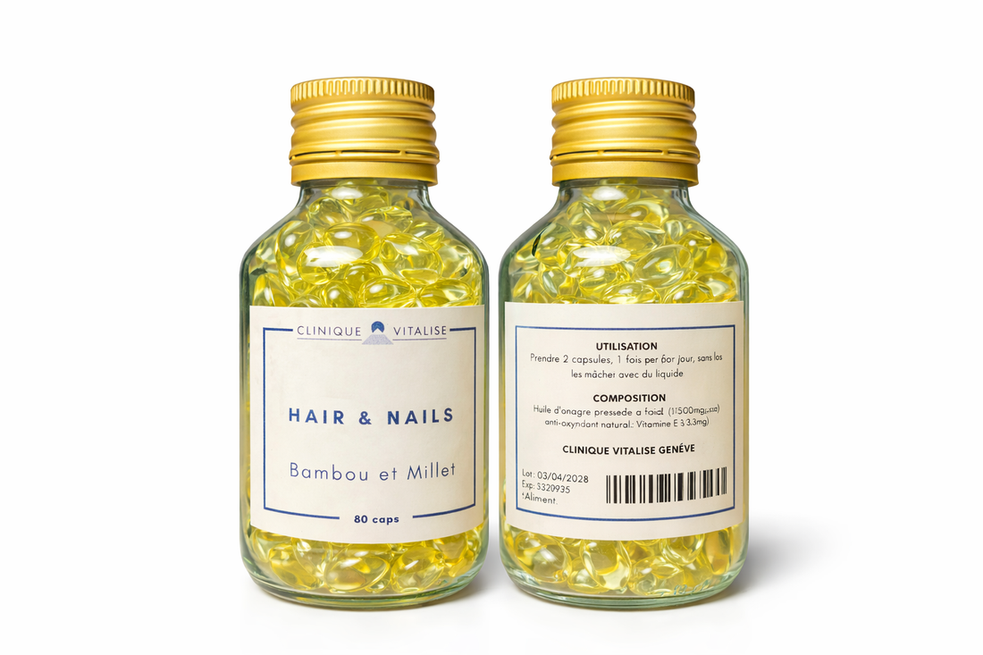 HAIR &amp; NAILS – BAMBOU &amp; MILLET - 80 CAPS