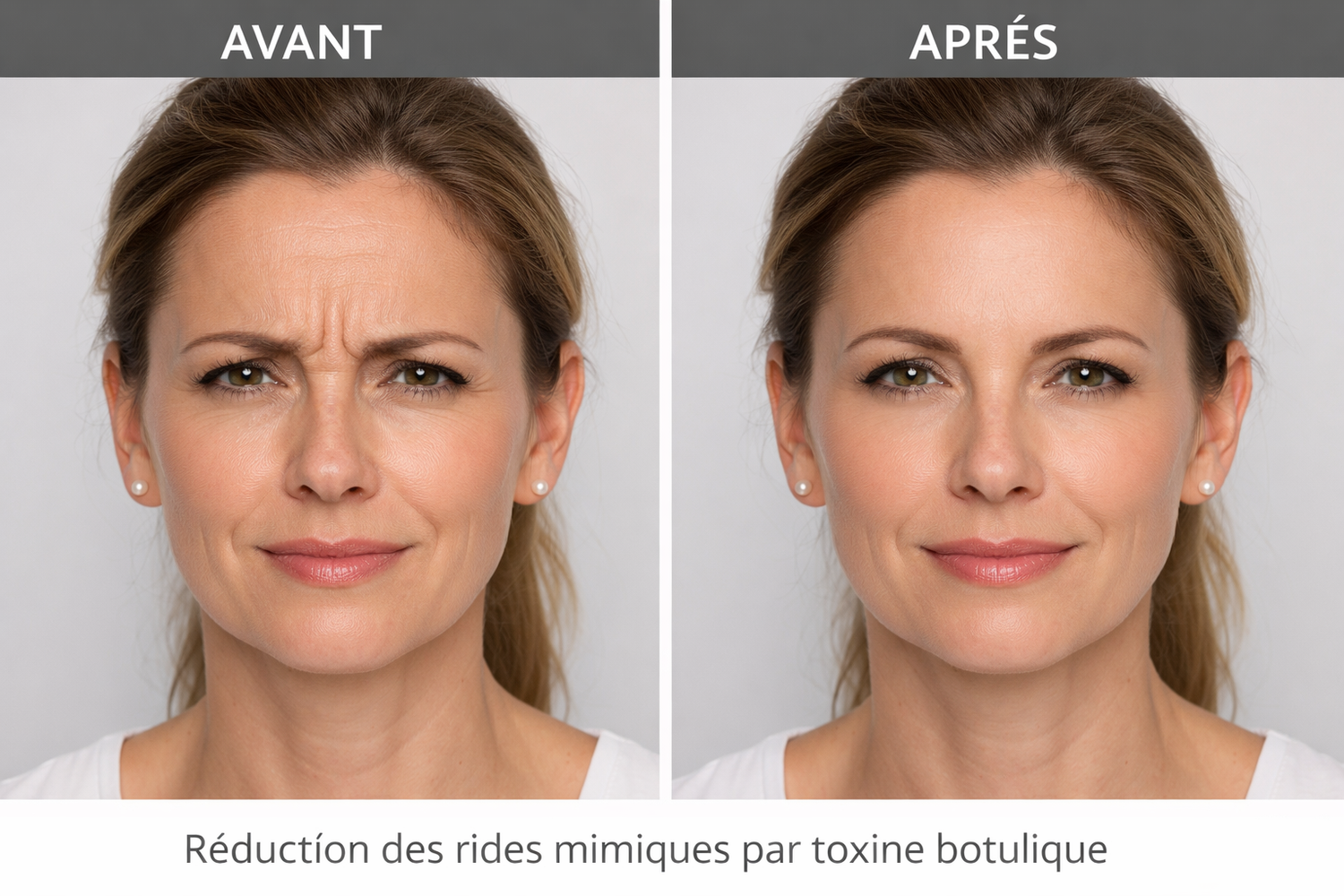 Réduction des rides mimiques par toxine botulique