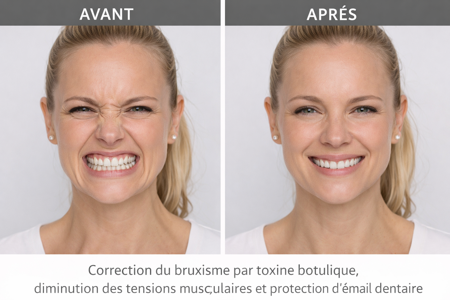 Correction du bruxisme par toxine botulique, diminution des tensions musculaires et protection de l’émail dentaire