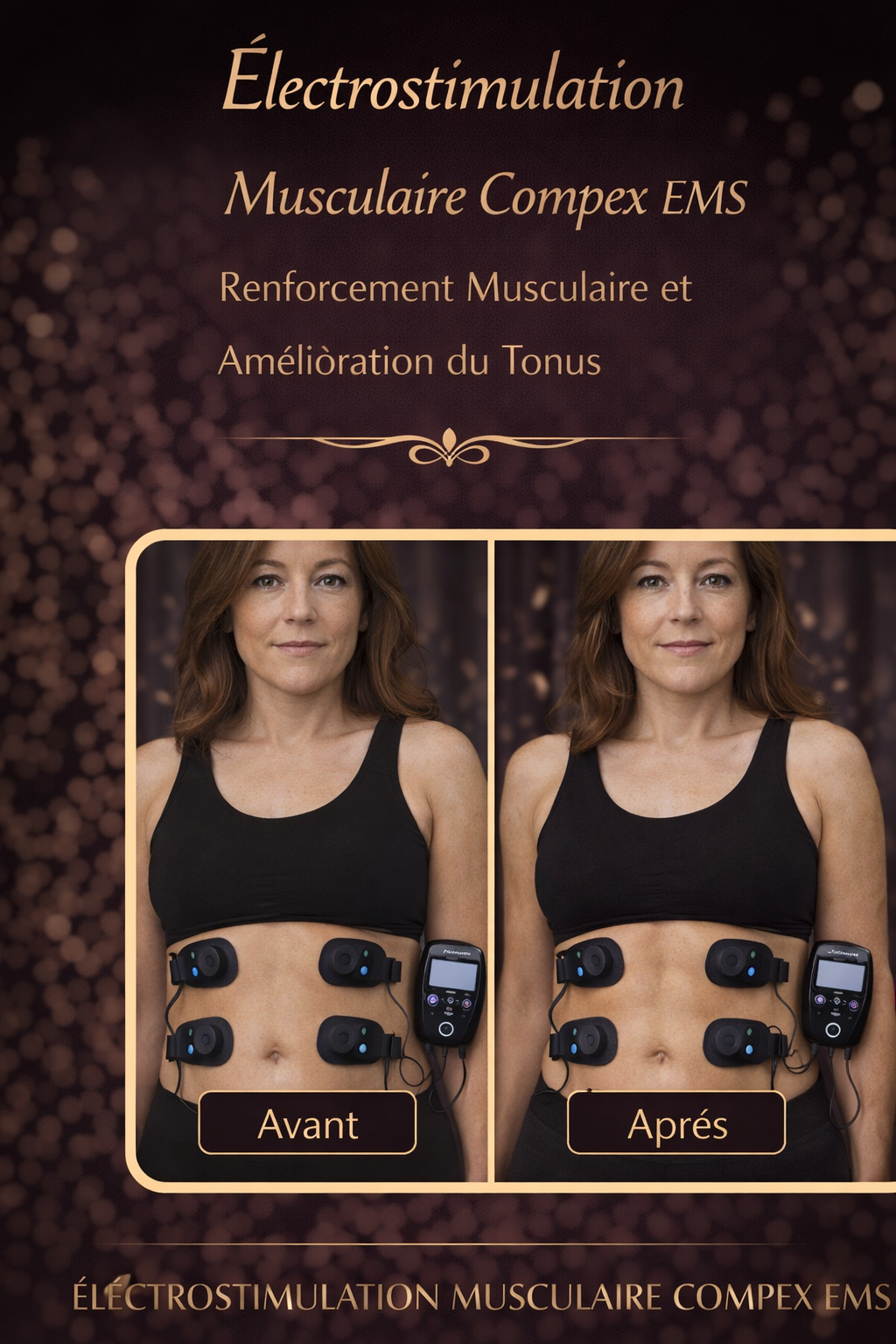 Électrostimulation musculaire Compex EMS, renforcement musculaire et amélioration du tonus